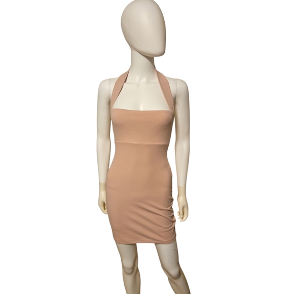 Nookie | Dresses | Nookie Boulevard Mini Halter Dress In Soft Pink Size  Medium | Poshmark